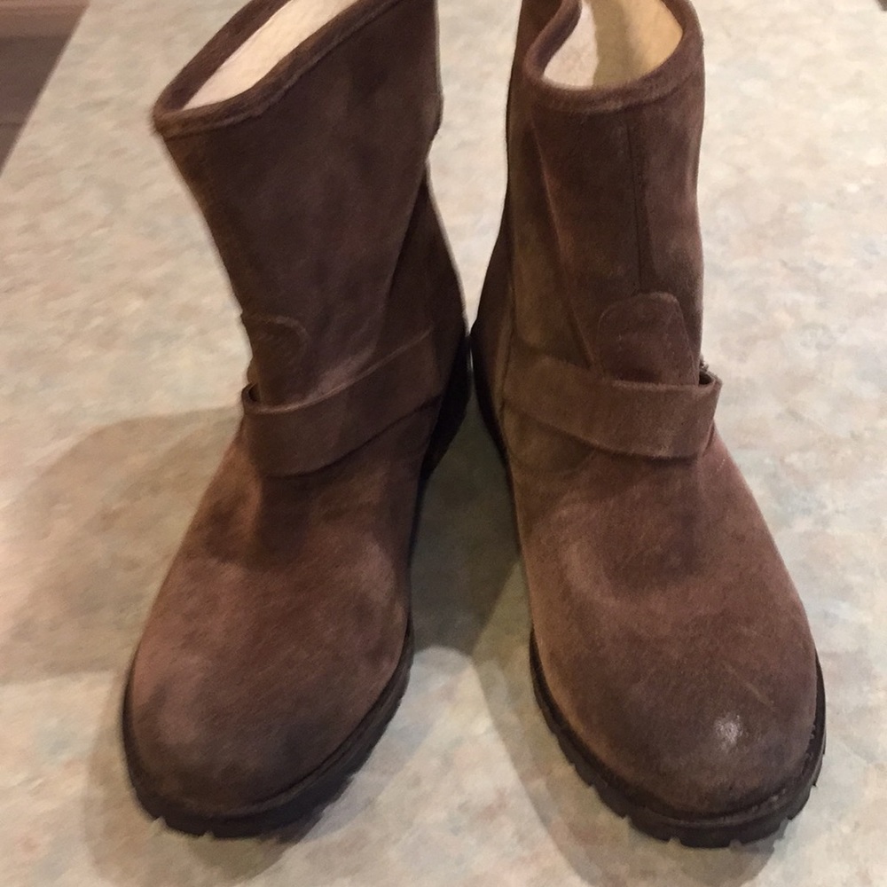 Diesel suede fur lined boots